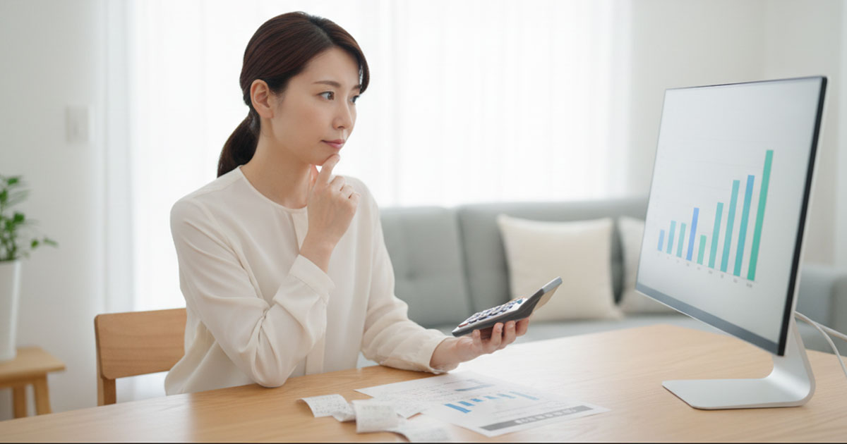 保育短時間認定で延長保育を利用した場合と、保育標準時間認定の場合の月額保育関連費用の比較グラフ。損益分岐点が示されている。